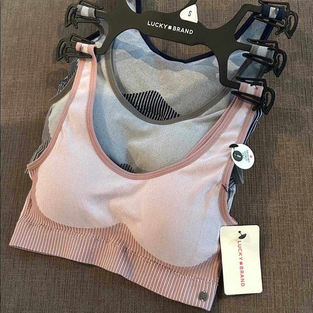 LUCKY BRAND Seamless Comfort Bra 3 pack S NWT